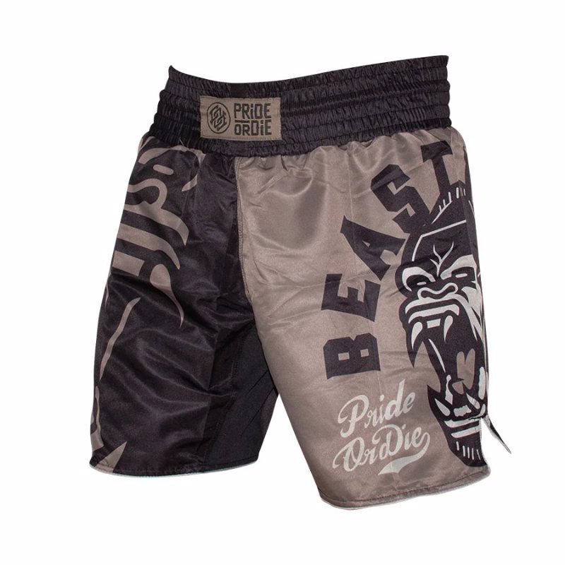 Pride Or Die beast mode MMA Shorts - Black
